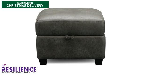 Leather Fabric Footstools In A Range, Leather Footstool With Storage